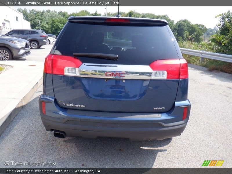 Dark Sapphire Blue Metallic / Jet Black 2017 GMC Terrain SLE AWD