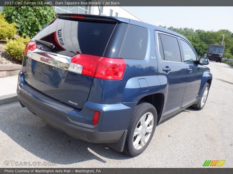 Dark Sapphire Blue Metallic / Jet Black 2017 GMC Terrain SLE AWD