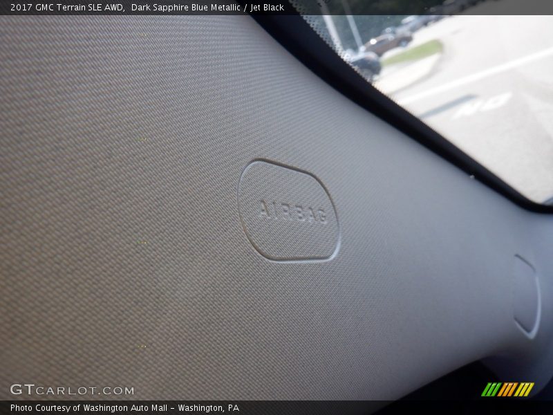 Dark Sapphire Blue Metallic / Jet Black 2017 GMC Terrain SLE AWD