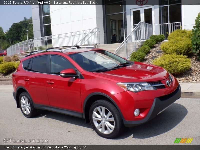 Barcelona Red Metallic / Black 2015 Toyota RAV4 Limited AWD