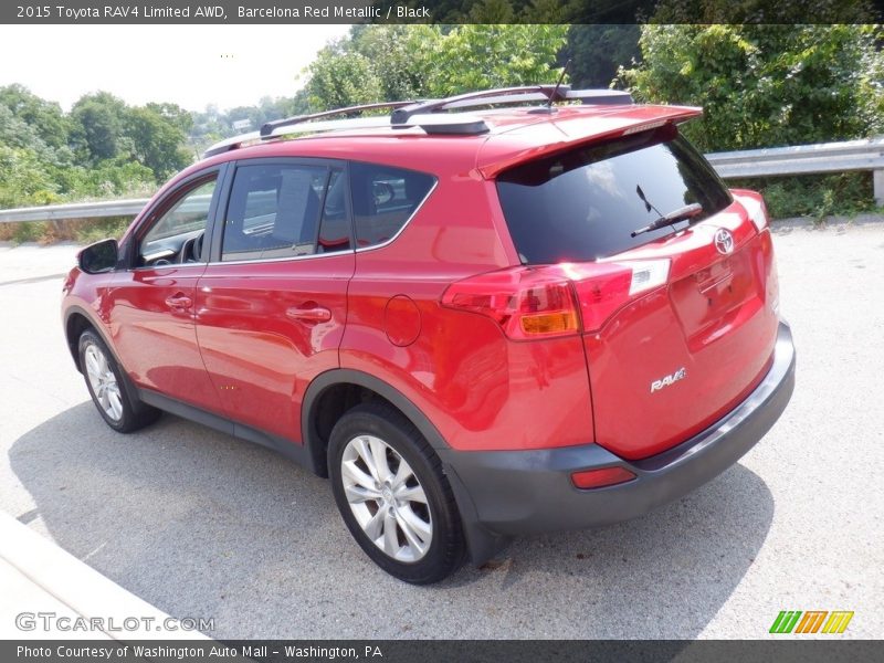 Barcelona Red Metallic / Black 2015 Toyota RAV4 Limited AWD