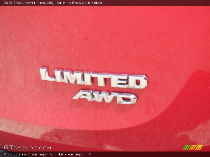 Barcelona Red Metallic / Black 2015 Toyota RAV4 Limited AWD