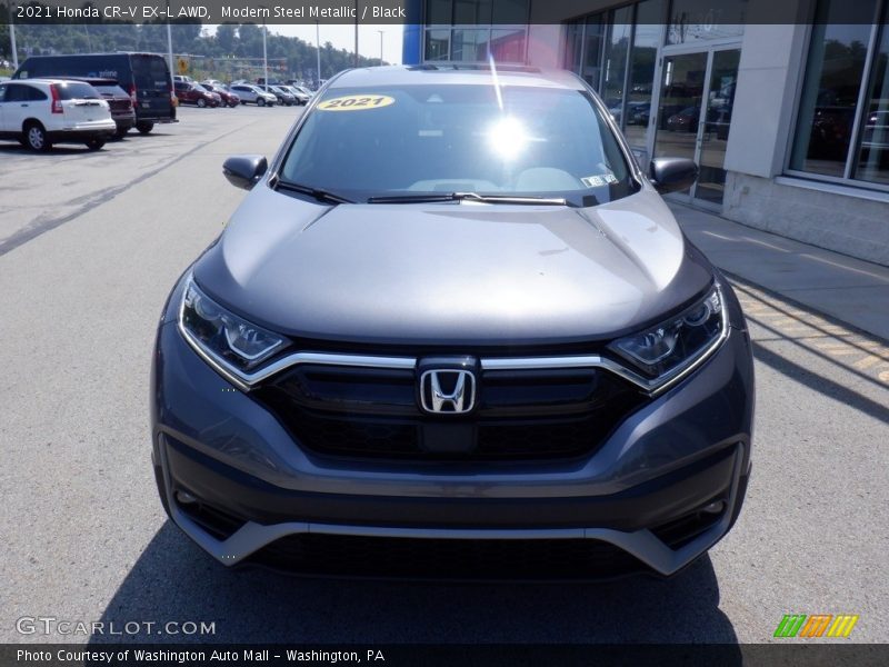 Modern Steel Metallic / Black 2021 Honda CR-V EX-L AWD
