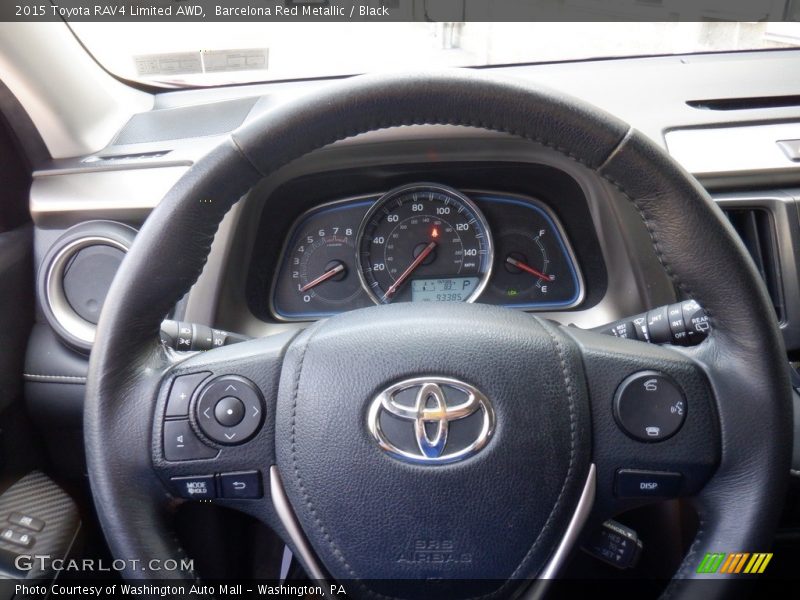 Barcelona Red Metallic / Black 2015 Toyota RAV4 Limited AWD