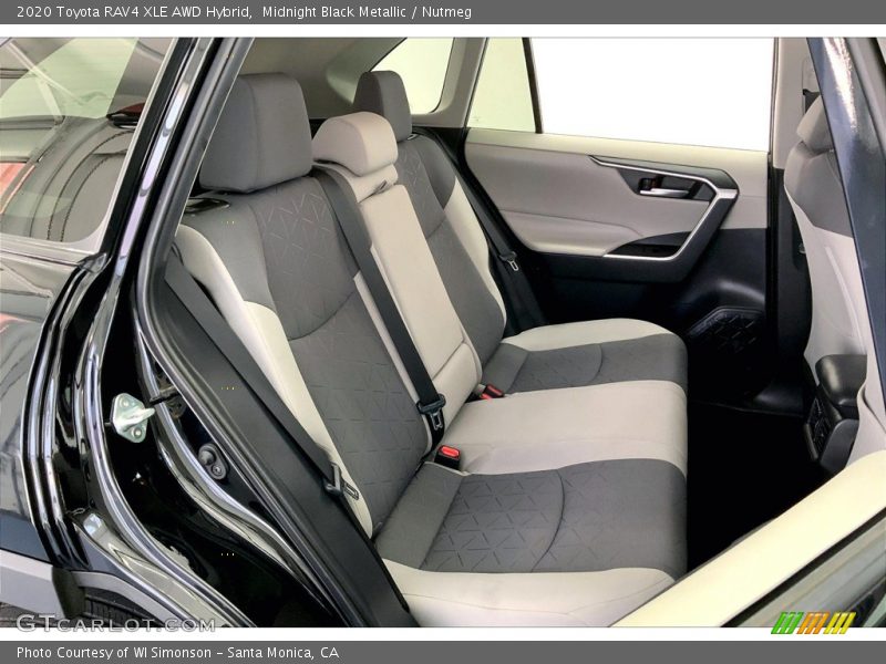 Rear Seat of 2020 RAV4 XLE AWD Hybrid