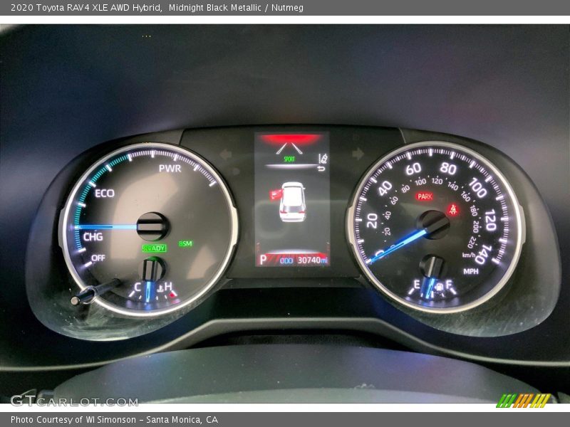  2020 RAV4 XLE AWD Hybrid XLE AWD Hybrid Gauges