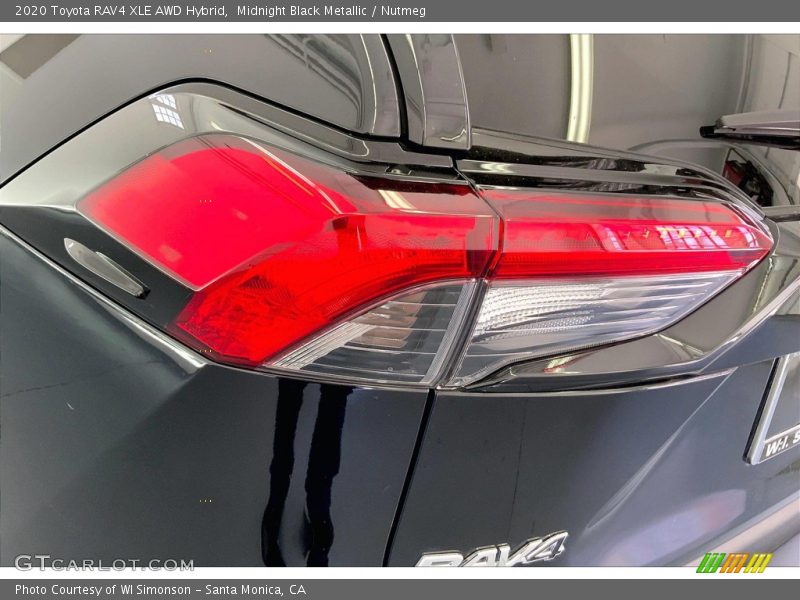 Midnight Black Metallic / Nutmeg 2020 Toyota RAV4 XLE AWD Hybrid