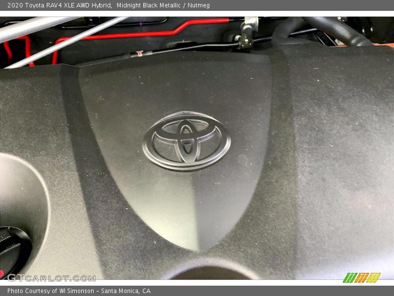 Midnight Black Metallic / Nutmeg 2020 Toyota RAV4 XLE AWD Hybrid