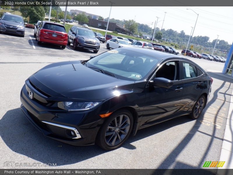 Crystal Black Pearl / Black 2020 Honda Civic EX Sedan