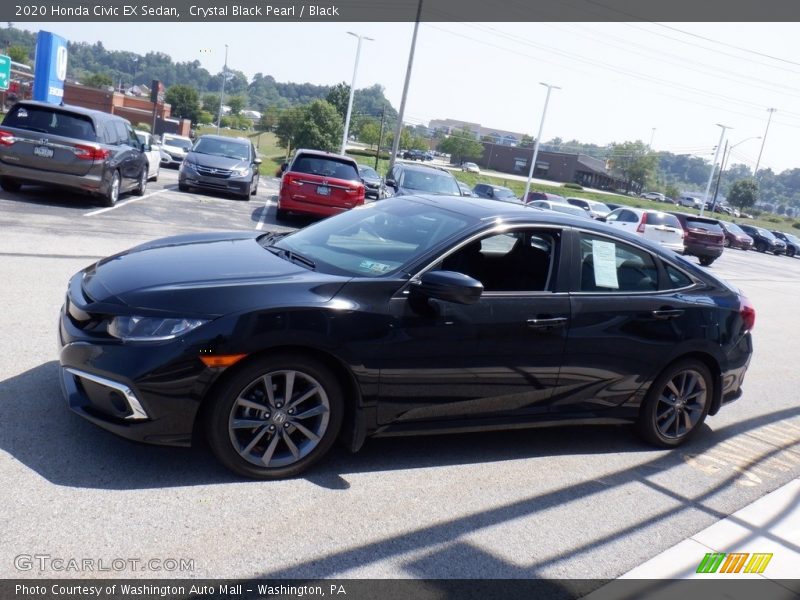 Crystal Black Pearl / Black 2020 Honda Civic EX Sedan