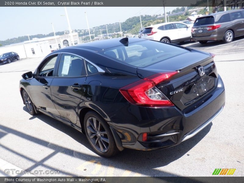Crystal Black Pearl / Black 2020 Honda Civic EX Sedan
