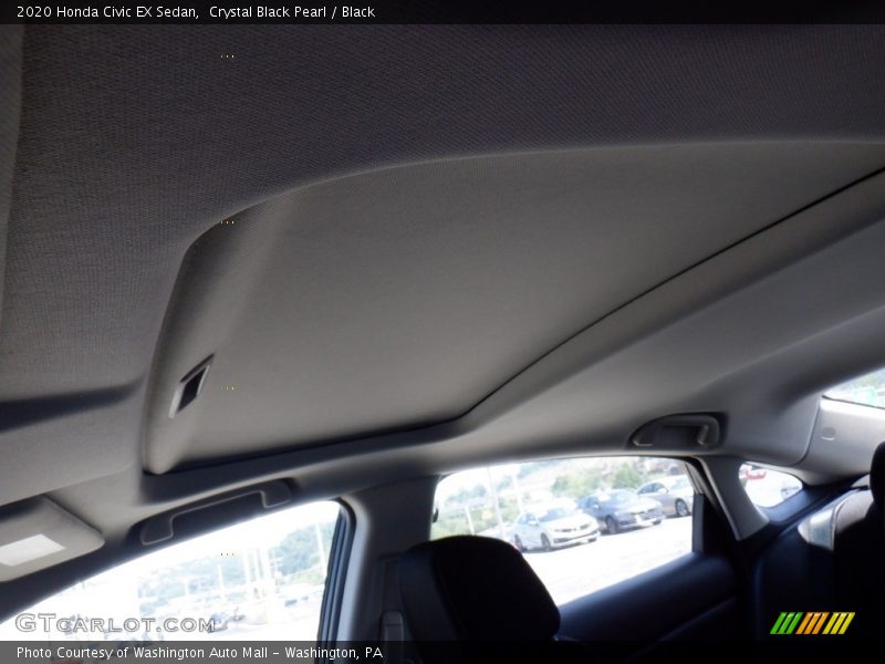 Crystal Black Pearl / Black 2020 Honda Civic EX Sedan