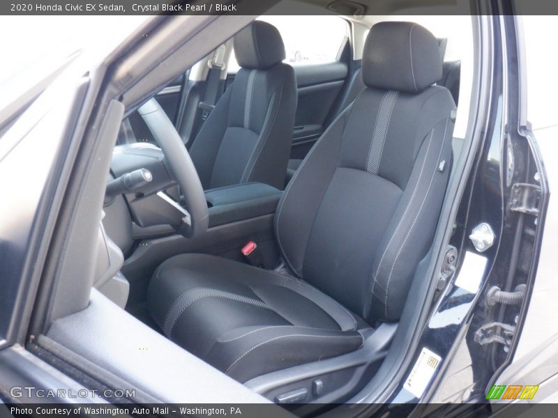 Crystal Black Pearl / Black 2020 Honda Civic EX Sedan