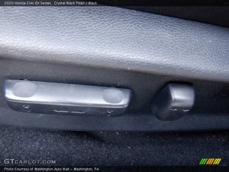 Crystal Black Pearl / Black 2020 Honda Civic EX Sedan
