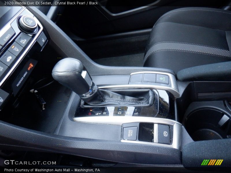 Crystal Black Pearl / Black 2020 Honda Civic EX Sedan