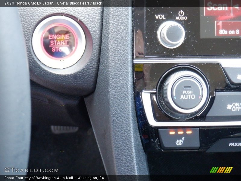 Crystal Black Pearl / Black 2020 Honda Civic EX Sedan