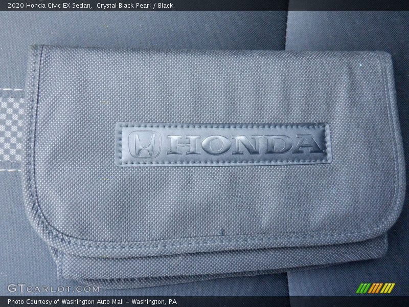Crystal Black Pearl / Black 2020 Honda Civic EX Sedan