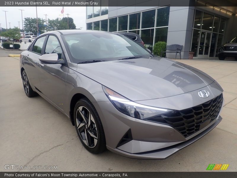 Fluid Metal / Medium Gray 2023 Hyundai Elantra SEL