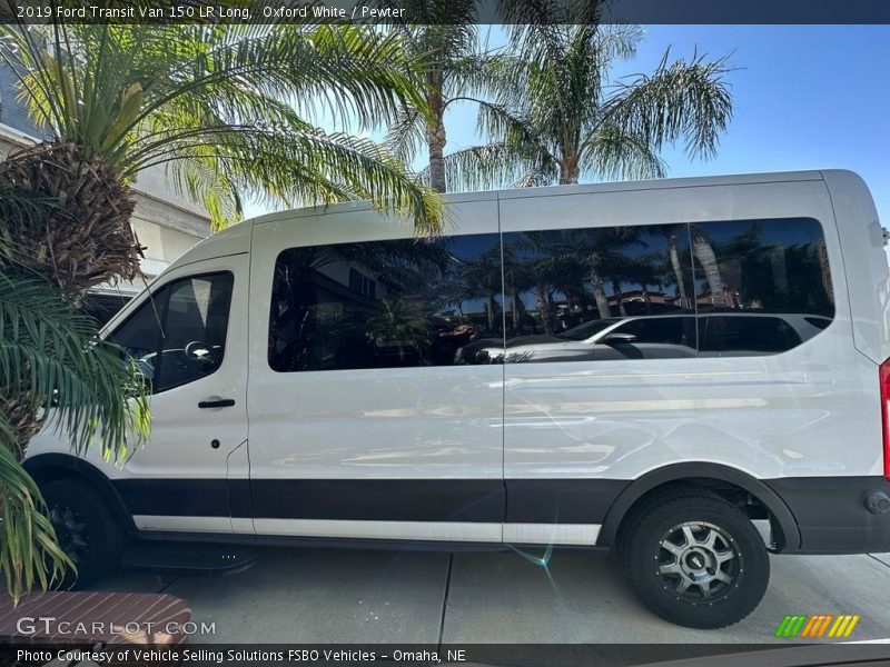 Oxford White / Pewter 2019 Ford Transit Van 150 LR Long