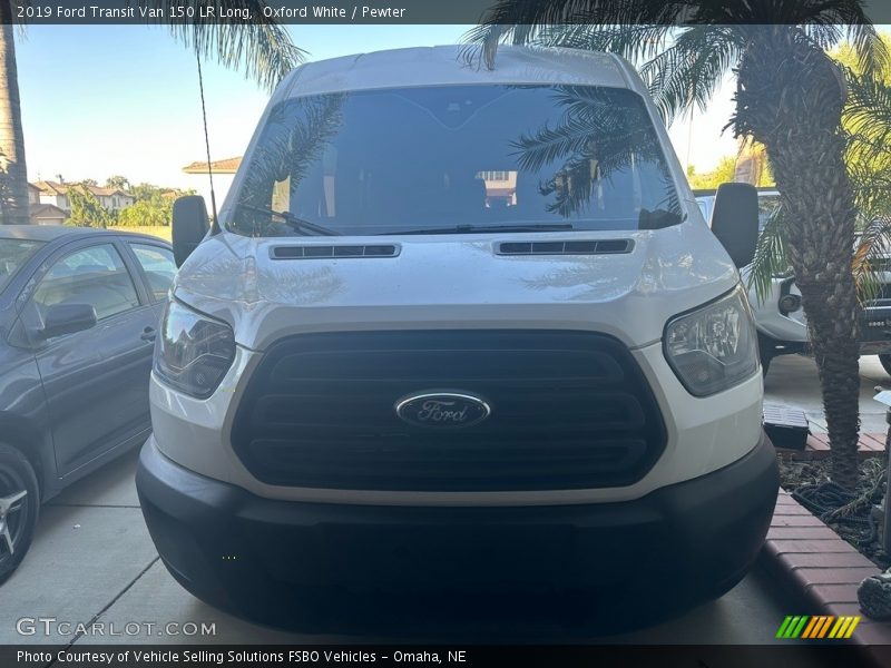 Oxford White / Pewter 2019 Ford Transit Van 150 LR Long