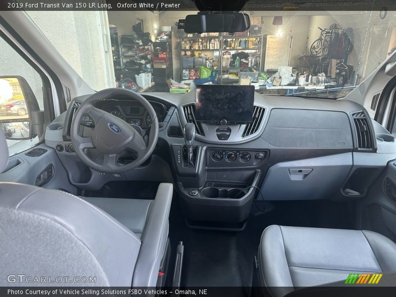 Oxford White / Pewter 2019 Ford Transit Van 150 LR Long