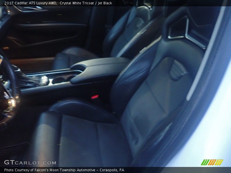 Crystal White Tricoat / Jet Black 2017 Cadillac ATS Luxury AWD
