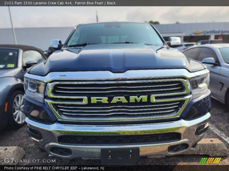 Patriot Blue Pearl / Black 2021 Ram 1500 Laramie Crew Cab 4x4