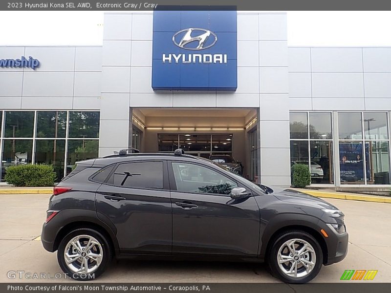 Ecotronic Gray / Gray 2023 Hyundai Kona SEL AWD