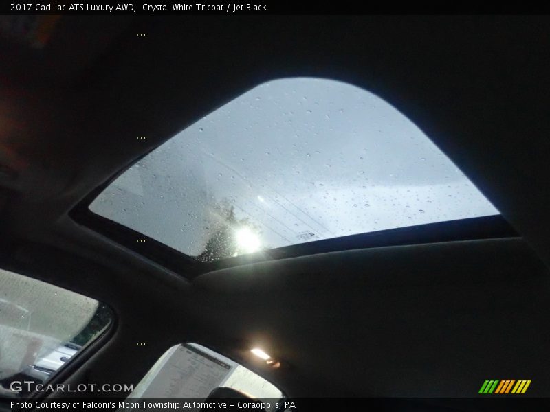Crystal White Tricoat / Jet Black 2017 Cadillac ATS Luxury AWD