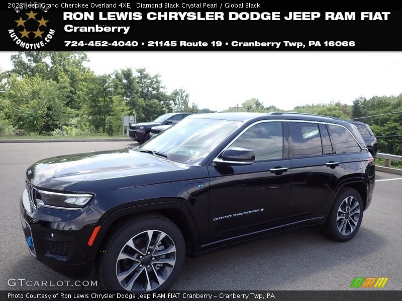 Diamond Black Crystal Pearl / Global Black 2023 Jeep Grand Cherokee Overland 4XE