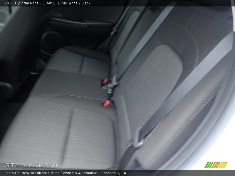 Lunar White / Black 2023 Hyundai Kona SEL AWD
