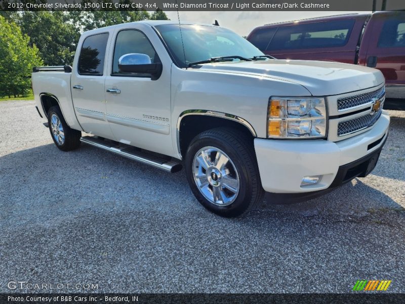 White Diamond Tricoat / Light Cashmere/Dark Cashmere 2012 Chevrolet Silverado 1500 LTZ Crew Cab 4x4
