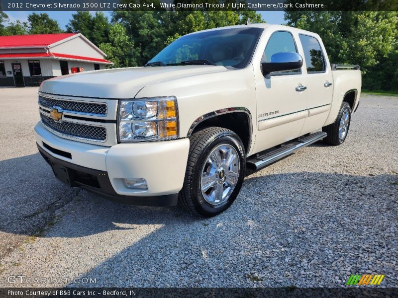 White Diamond Tricoat / Light Cashmere/Dark Cashmere 2012 Chevrolet Silverado 1500 LTZ Crew Cab 4x4