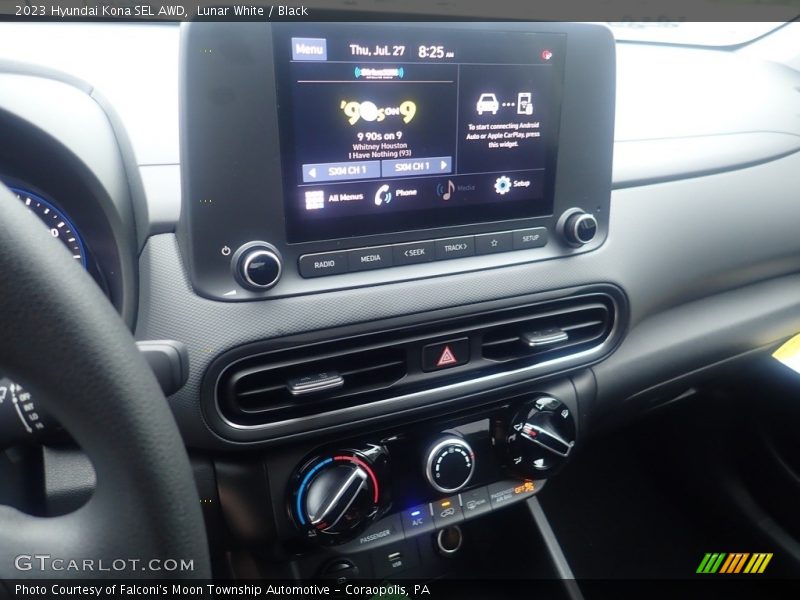 Lunar White / Black 2023 Hyundai Kona SEL AWD
