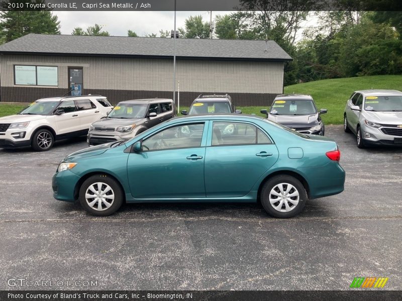 Capri Sea Metallic / Ash 2010 Toyota Corolla LE