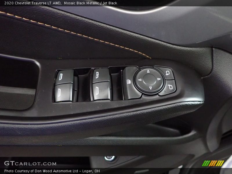 Mosaic Black Metallic / Jet Black 2020 Chevrolet Traverse LT AWD