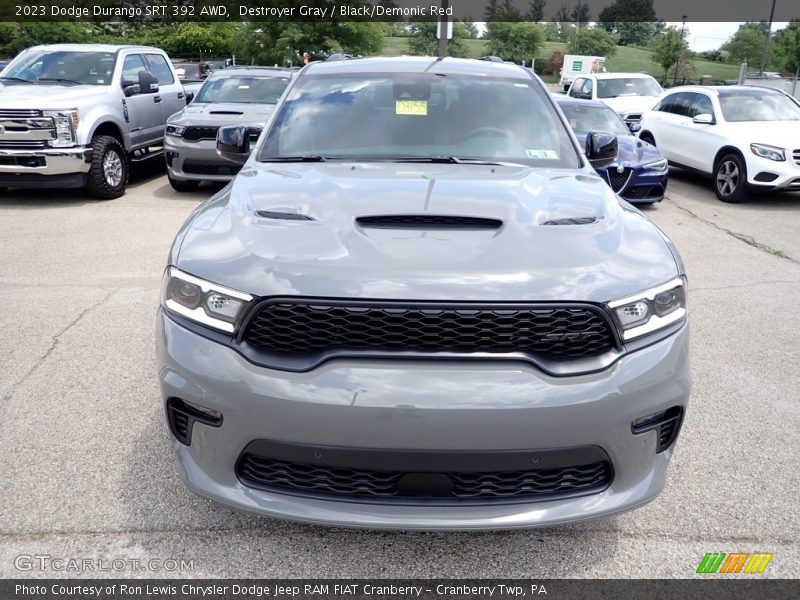 Destroyer Gray / Black/Demonic Red 2023 Dodge Durango SRT 392 AWD