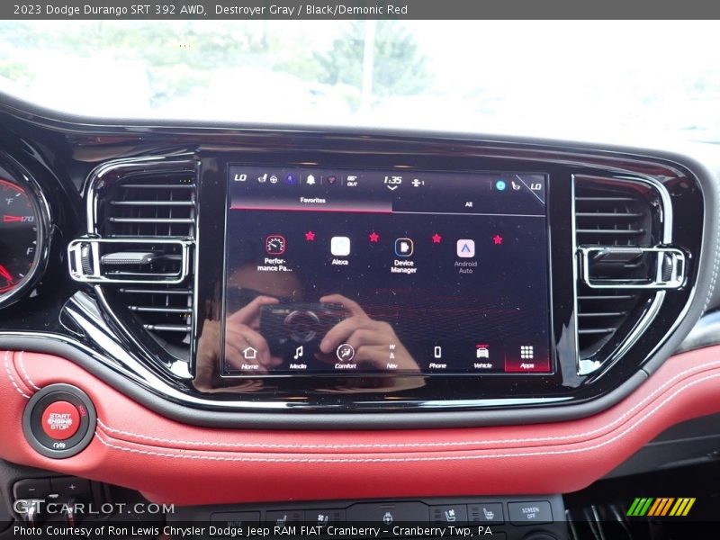 Controls of 2023 Durango SRT 392 AWD