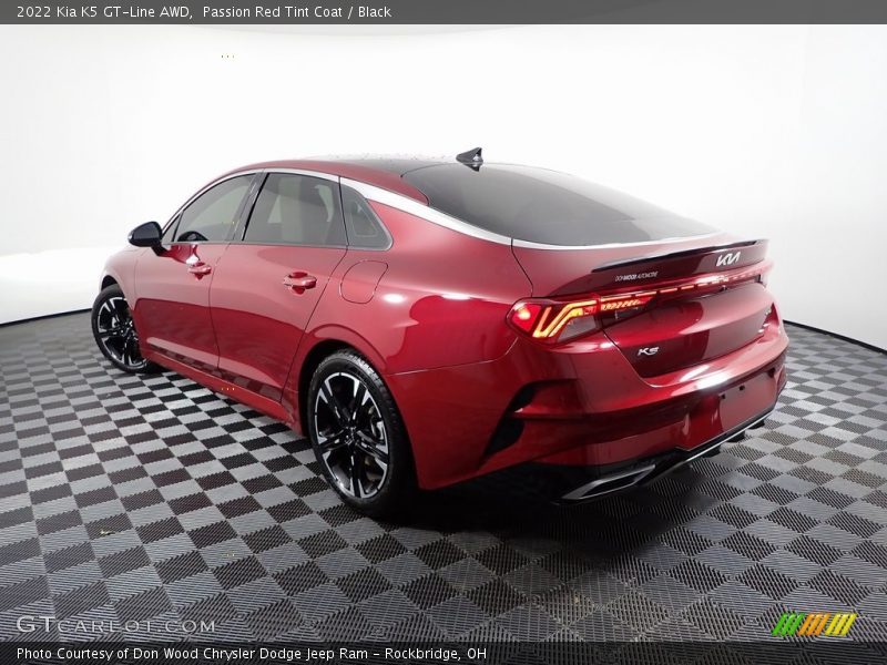 Passion Red Tint Coat / Black 2022 Kia K5 GT-Line AWD