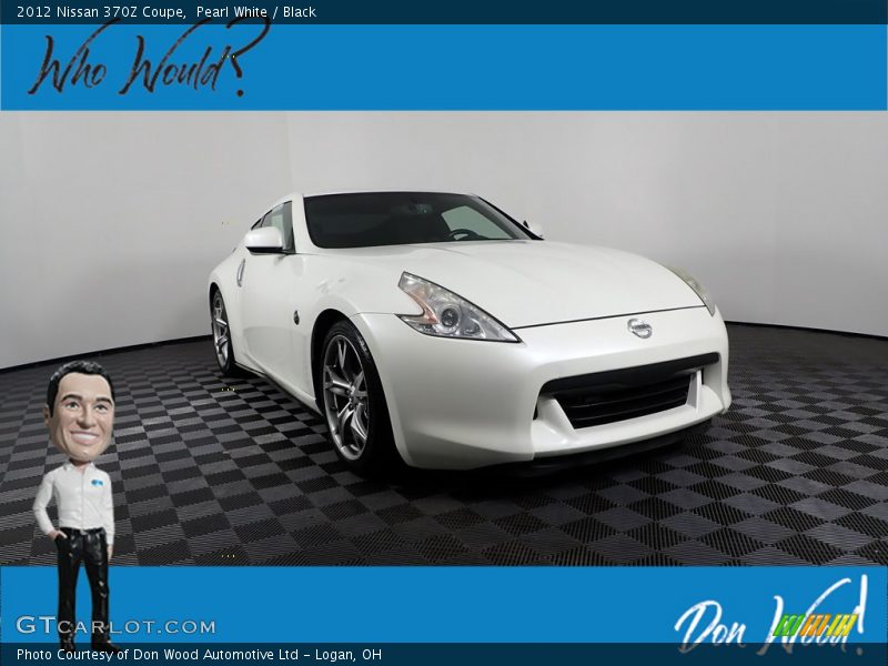 Pearl White / Black 2012 Nissan 370Z Coupe