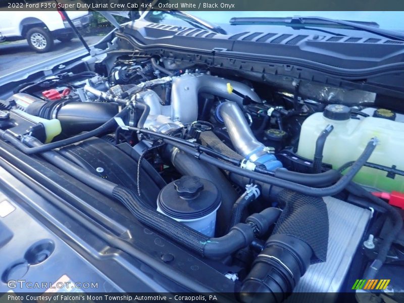 Oxford White / Black Onyx 2022 Ford F350 Super Duty Lariat Crew Cab 4x4