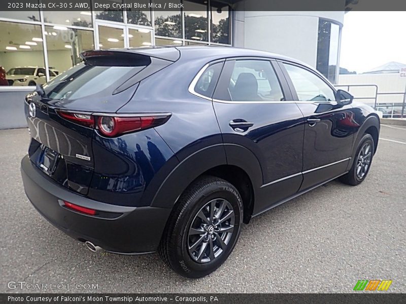 Deep Crystal Blue Mica / Black 2023 Mazda CX-30 S AWD