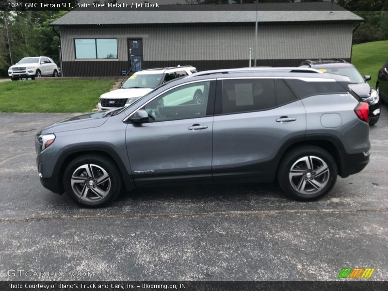 Satin Steel Metallic / Jet Black 2021 GMC Terrain SLT
