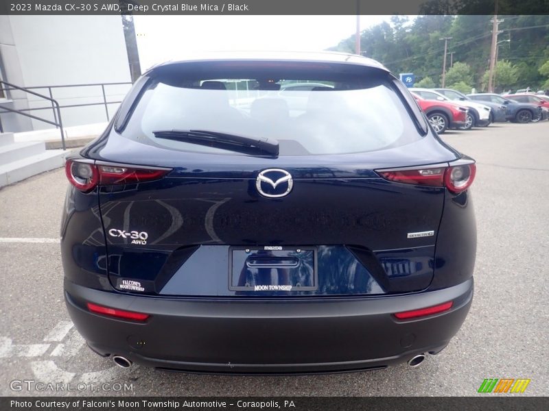 Deep Crystal Blue Mica / Black 2023 Mazda CX-30 S AWD