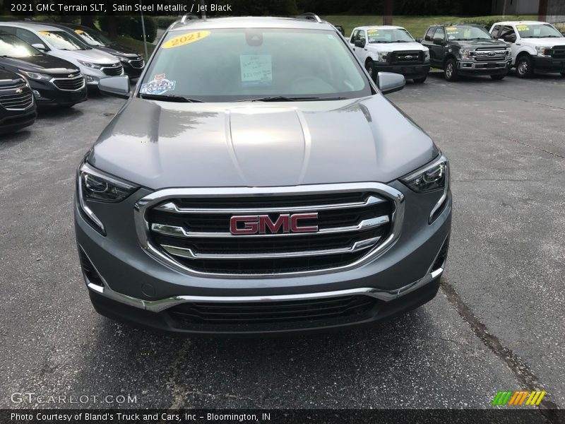 Satin Steel Metallic / Jet Black 2021 GMC Terrain SLT