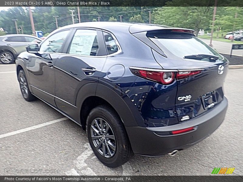 Deep Crystal Blue Mica / Black 2023 Mazda CX-30 S AWD