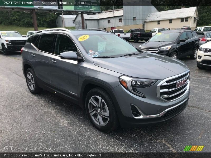 Satin Steel Metallic / Jet Black 2021 GMC Terrain SLT