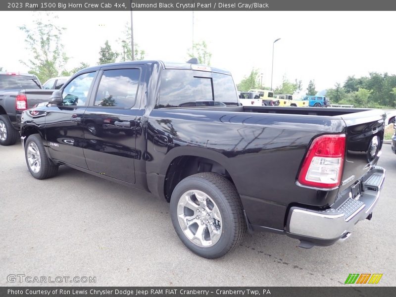 Diamond Black Crystal Pearl / Diesel Gray/Black 2023 Ram 1500 Big Horn Crew Cab 4x4