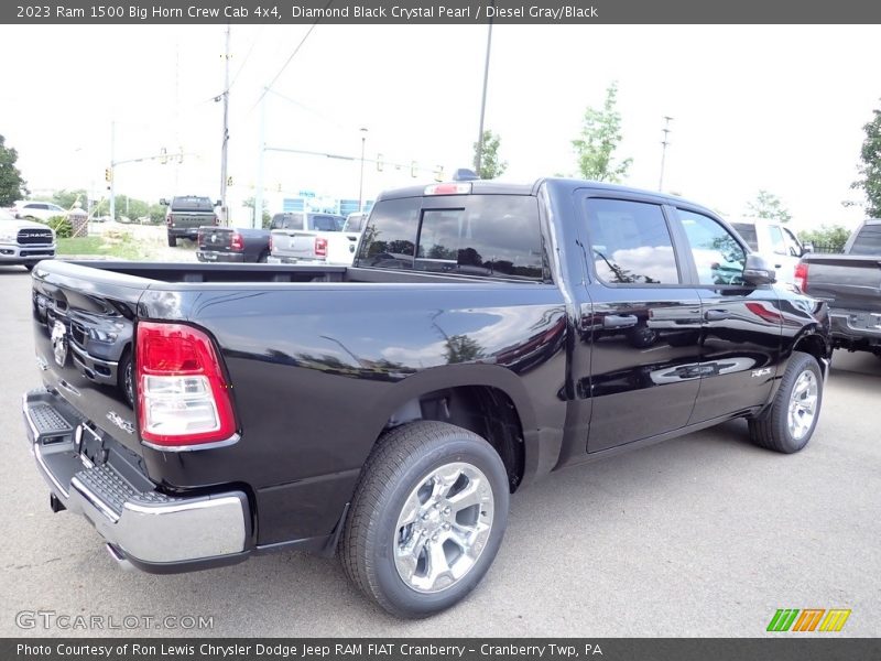 Diamond Black Crystal Pearl / Diesel Gray/Black 2023 Ram 1500 Big Horn Crew Cab 4x4