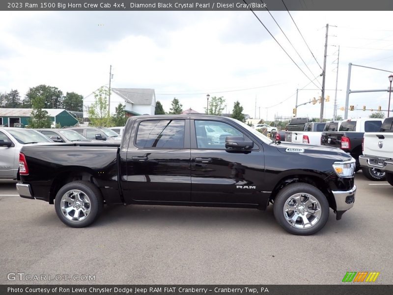 Diamond Black Crystal Pearl / Diesel Gray/Black 2023 Ram 1500 Big Horn Crew Cab 4x4